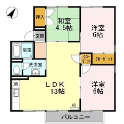 セジュール床波の物件間取画像